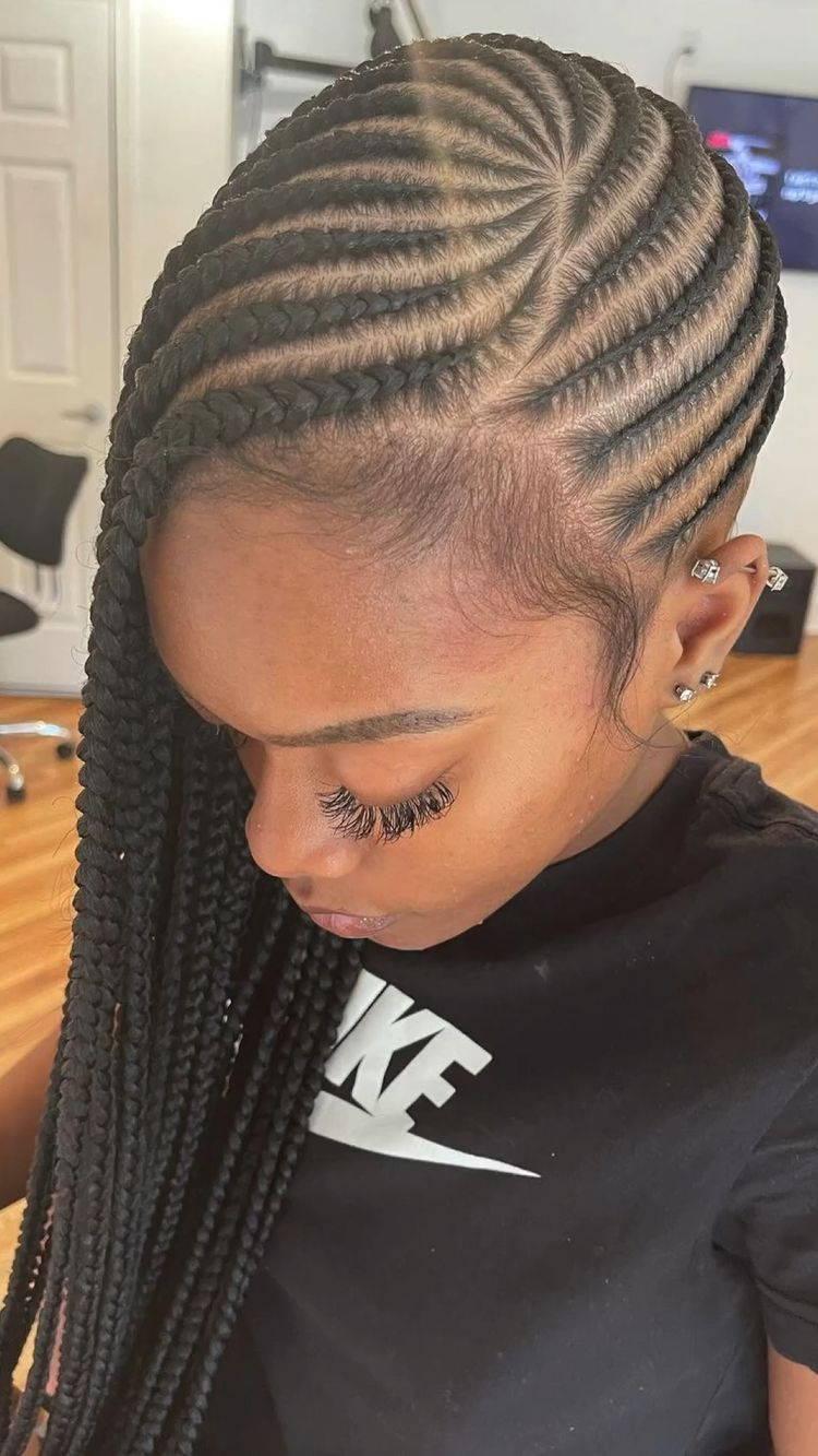 Stitch cornrows